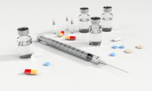 Pills, syringes, and vials